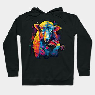 Sheep Playing Violin Hoodie